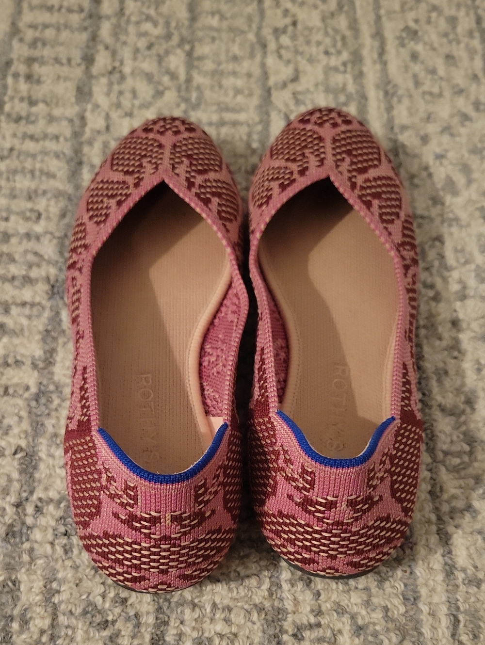 Rothy's Flats In Pink Bouquet Size 8 - Picture 4 of 4